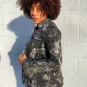 Moon and Stars Jean Jacket